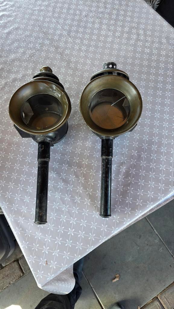 Set antieke koetslampen, Ophalen of Verzenden