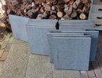 Terrastegels graniet tibetaans donkergrijs, Ophalen, 5 tot 10 m², Zo goed als nieuw, Natuursteen