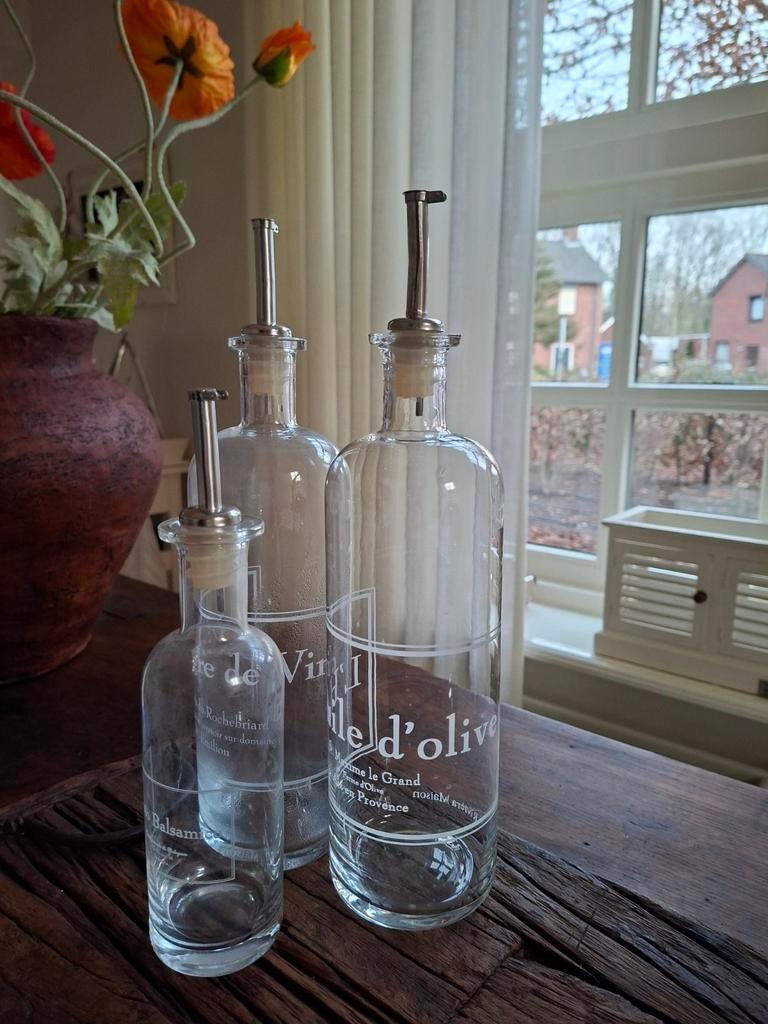 Riviera Maison olie vin balsamico flessen, Ophalen of Verzenden, Overige typen