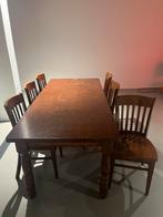Bartafel en 6 stoelen, Huis en Inrichting, Ophalen, Gebruikt