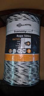 Gallagher EconomyLine Schrikdraad Touw 500m, Ophalen of Verzenden, Nieuw, Overige materialen, Overige typen