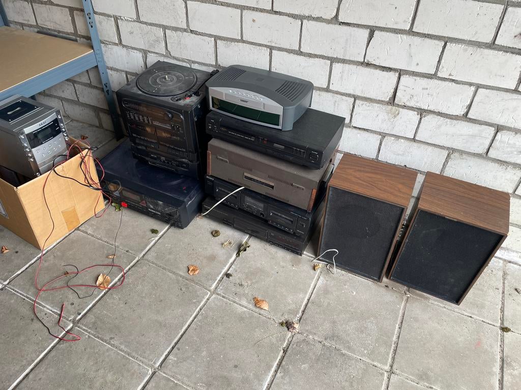 Diverse audio apparatuur, loop of sloop, Ophalen, Cassettedeck, Microset, Niet werkend