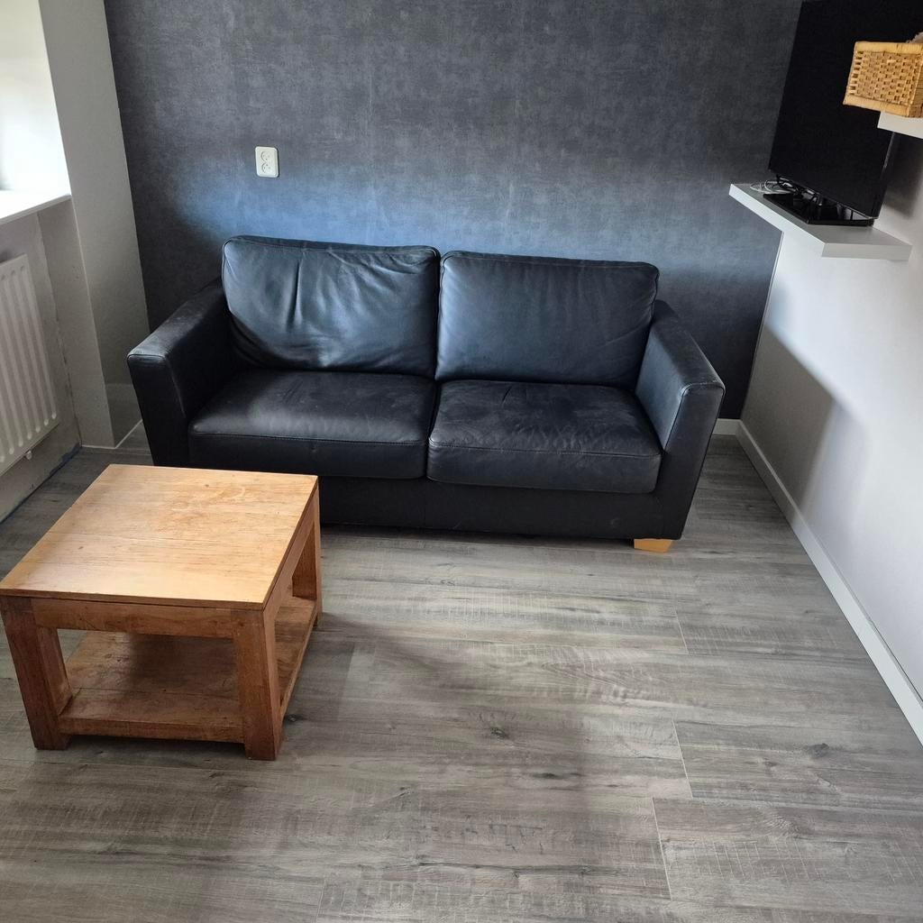 Mooi leren bankstel 1.80m, Ophalen, Gebruikt, 150 tot 200 cm, Tweepersoons