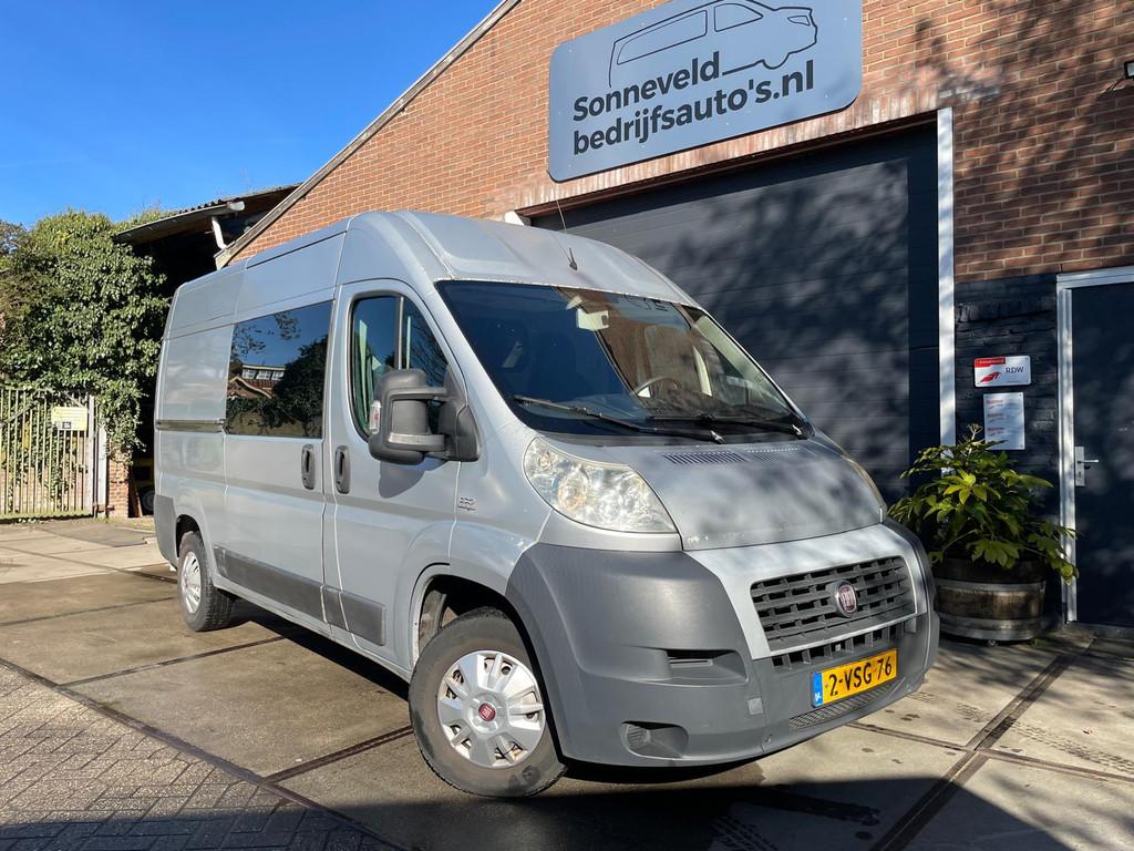 Fiat Ducato 30 2.3 MultiJet 130pk L2/H2 Airco, camera, trekh, Auto's, Bestelauto's, Voorwielaandrijving, Euro 5, Gebruikt, Multifunctioneel stuurwiel