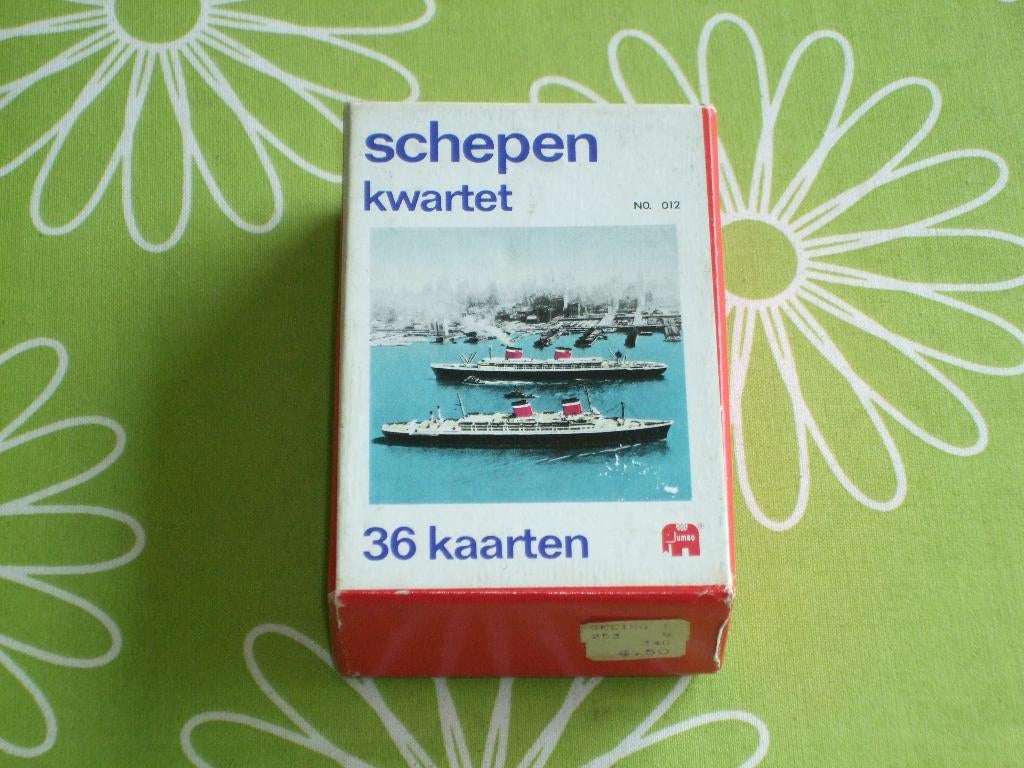 Vintage Jumbo schepen kwartet no 0.12, Verzamelen, Ophalen of Verzenden, Gebruikt, Kwartet(ten)