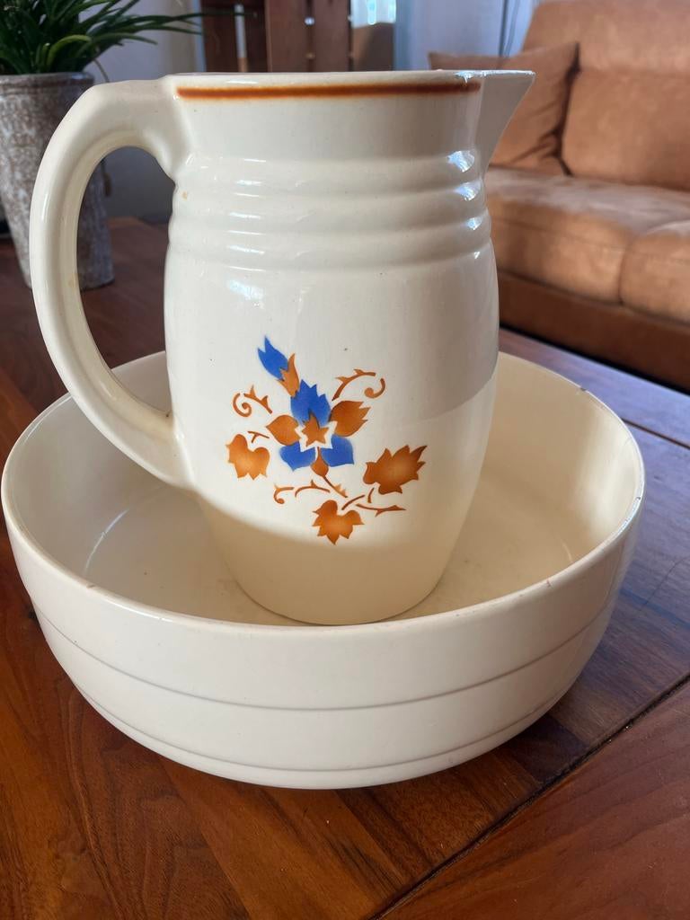 Lampetstel met bloemmotief, Antiek en Kunst, Ophalen