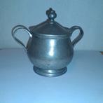 Antiek tinnen potje met deksel, Ophalen of Verzenden