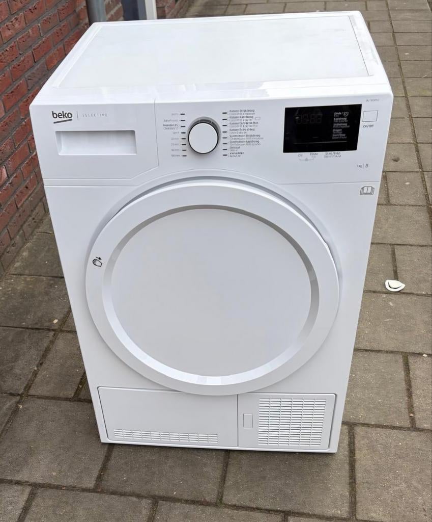 Wasdroger beko 7 kilo condens, Witgoed en Apparatuur, Wasdrogers, Ophalen, 6 tot 8 kg, Gebruikt, Bovenlader