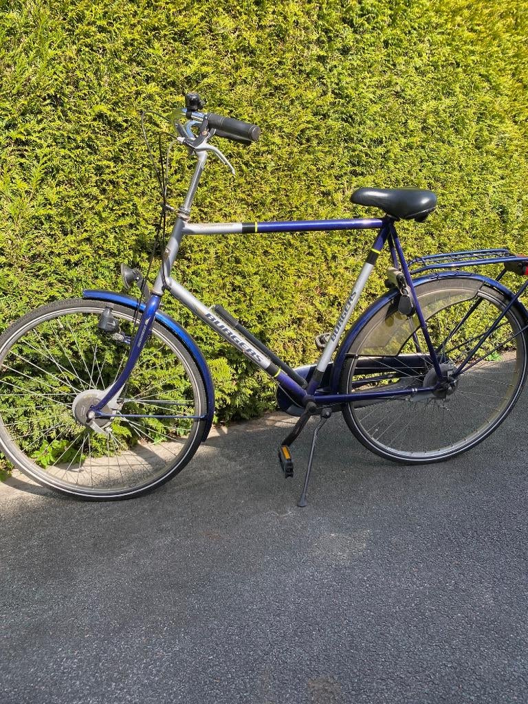 Burgers heren fiets frame 61cm, Gebruikt, Versnellingen, 57 tot 61 cm, Trommelrem