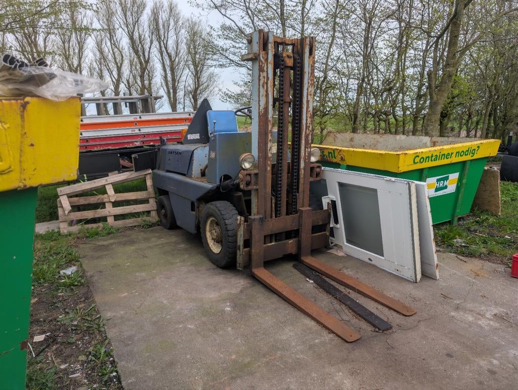 Datsun diesel heftruck opknapper, Ophalen, Gebruikt