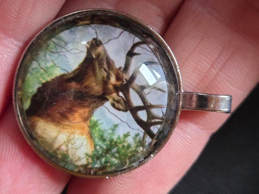 Hertenkop hanger - Unieke kettinghanger met hert, Overige materialen, Overige kleuren, Nieuw, Ophalen of Verzenden