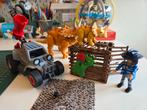 9434 Playmobil dinosaurus set met auto en figuur, Ophalen of Verzenden, Zo goed als nieuw, Complete set