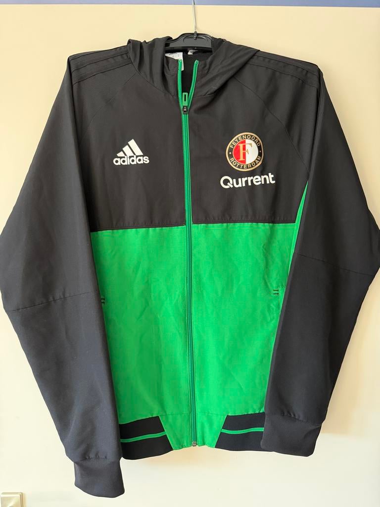 Trainingsjack Feyenoord A selectie maat M, Kleding | Heren, Maat 48/50 (M), Zwart, Ophalen of Verzenden, Zo goed als nieuw