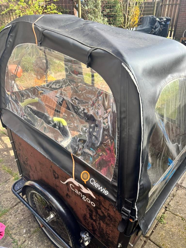 Bakfiets, Fietsen en Brommers, Fietsen | Bakfietsen, Gebruikt, Overige merken, 4 kinderen of meer, Elektrisch, Ophalen of Verzenden