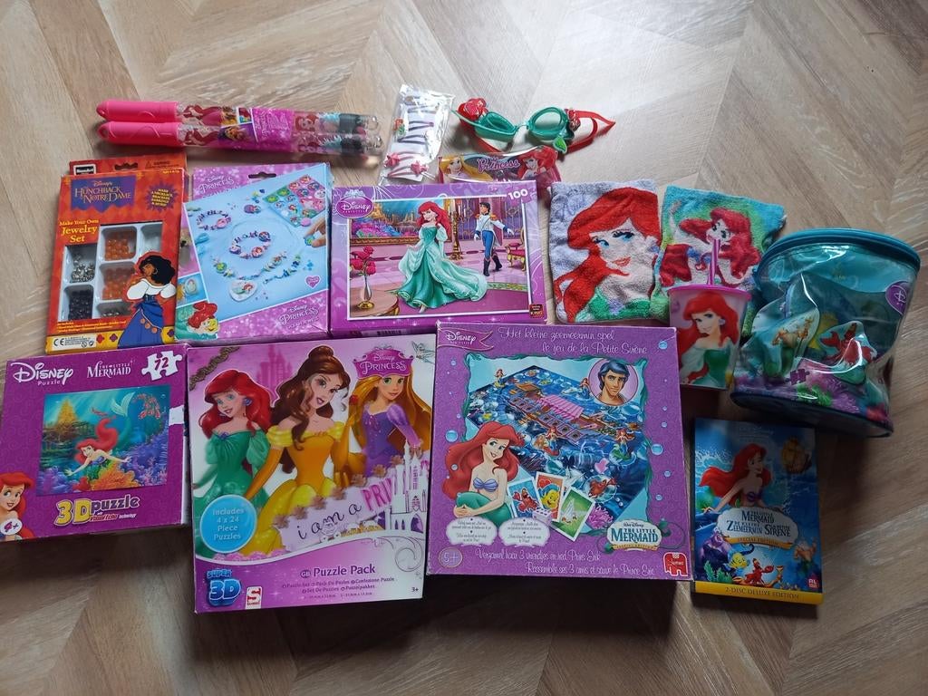 De Kleine Zeemeermin Ariel Speelgoedpakket, Ophalen of Verzenden, Gebruikt, Meisje