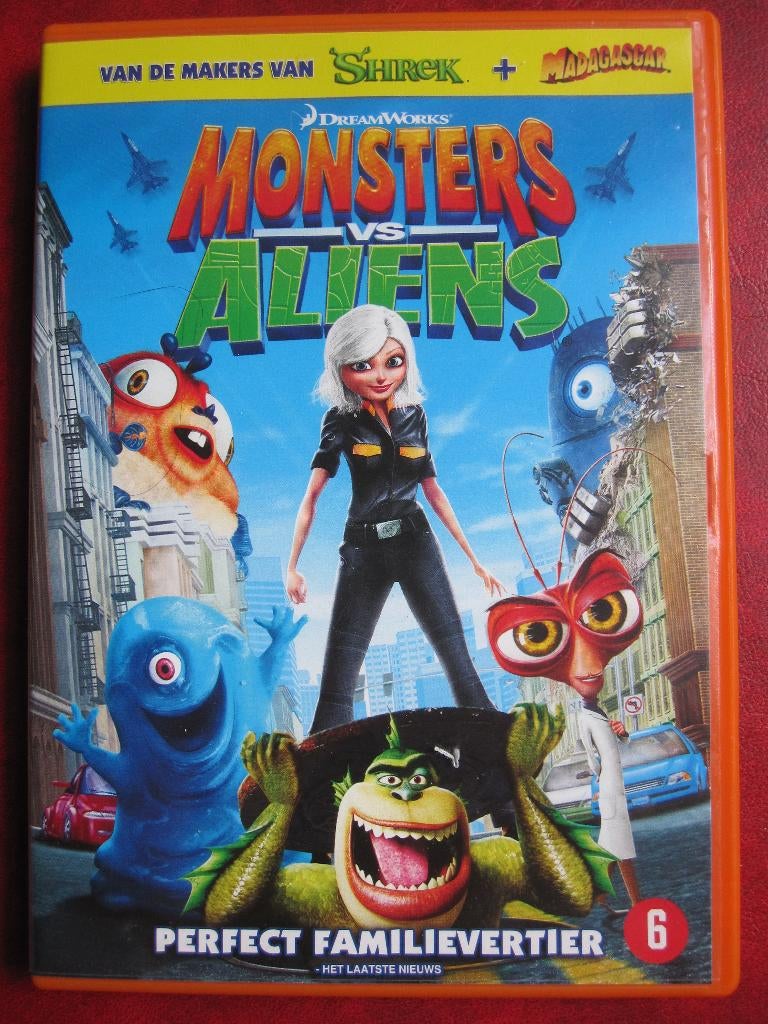 Monsters vs Aliens (2009), Tekenfilm, Amerikaans, Ophalen of Verzenden, Zo goed als nieuw