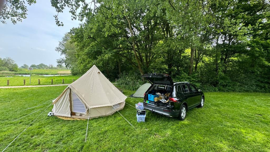 Obelink Sahara 400 Deluxe Bell tent incl. accessoires, Caravans en Kamperen, Tenten, Ophalen, Zo goed als nieuw, Tot en met 4