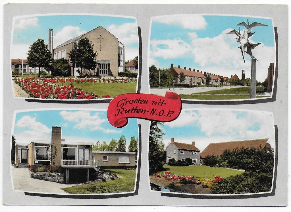 Rutten Noord Oost Polder  Ongelopen Ansichtkaart (B7830), Ophalen of Verzenden, 1980 tot heden, Ongelopen, Zeeland