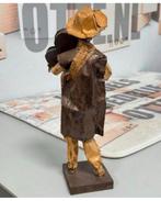 Vintage Mexicaanse Papier-Maché Pop beeldje mexico 35cm, Ophalen of Verzenden, Zo goed als nieuw, Mens