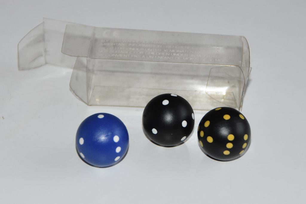 3 ronde dobbelstenen dobbelsteen Nieuw, Verzenden, Nieuw