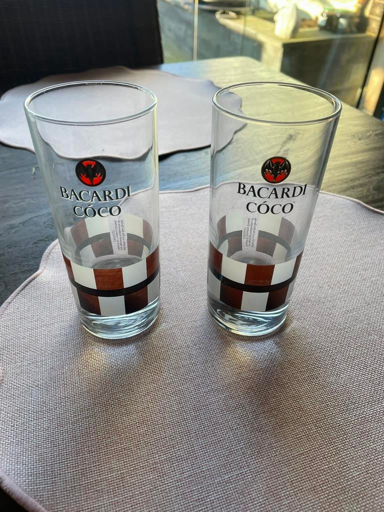 Bacardi coco glazen, Ophalen of Verzenden, Zo goed als nieuw