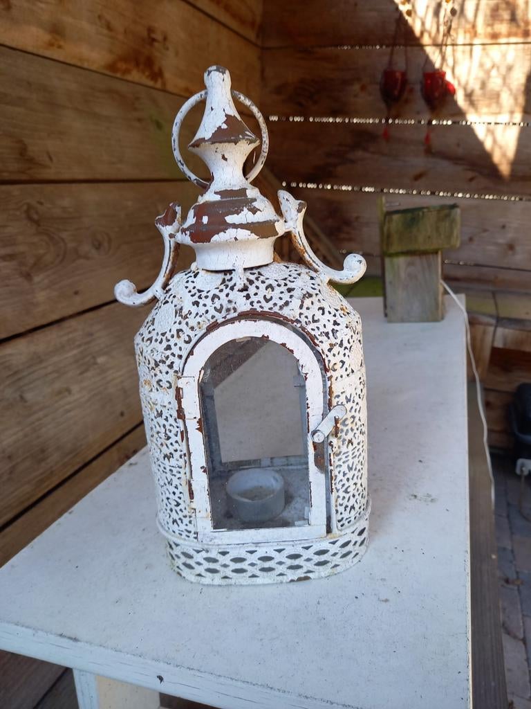 Witte waxinelichthouder staand of hangend, Ophalen, Wit, Minder dan 25 cm