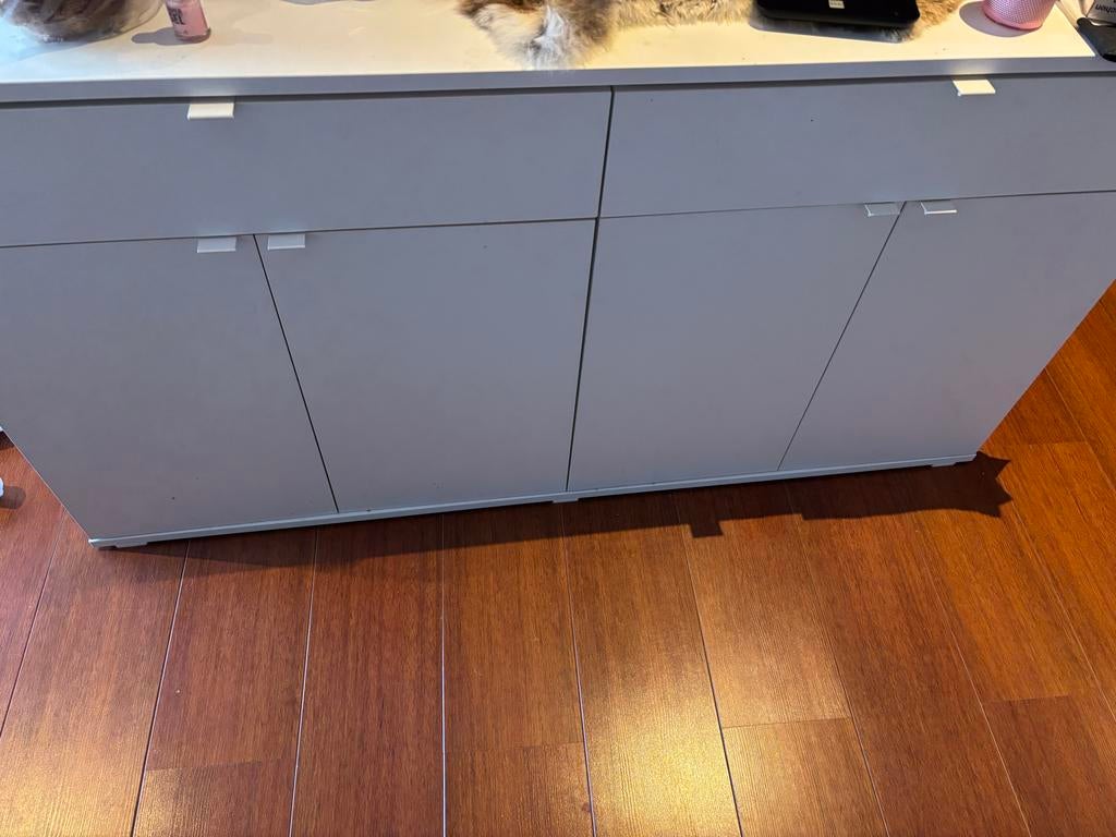 Witte IKEA Kast met Lades en Deuren, Ophalen of Verzenden, Gebruikt