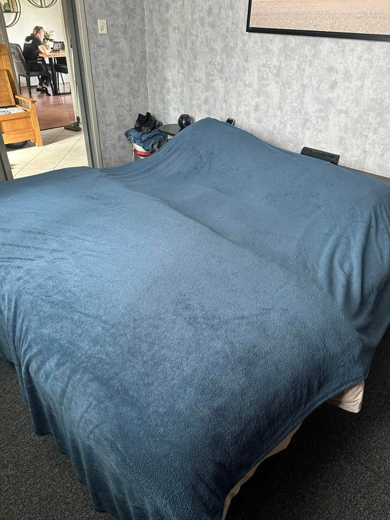 Optidee overtrek pluche 240/220, Gebruikt, Dekbedovertrek, Ophalen of Verzenden, Overige maten