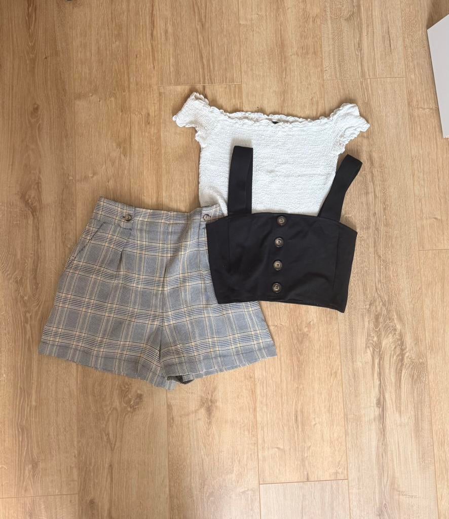 Zomersetje maat S, Kleding | Dames, Tops, Zwart, Ophalen of Verzenden, Zo goed als nieuw, Maat 36 (S)