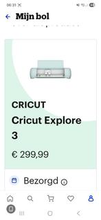 Cricut Explore 3 Snijmachine + StandardGrip Mat 30x30cm, Ophalen of Verzenden, Nieuw, Gereedschap of Toebehoren