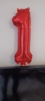 220 folie ballonnen rood nr 1 32cm, Ophalen of Verzenden, Nieuw, Versiering, Overige