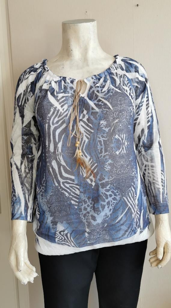 260 .. zgan tuniek maat 44, Ophalen of Verzenden, Zo goed als nieuw, Overige kleuren, Blouse of Tuniek