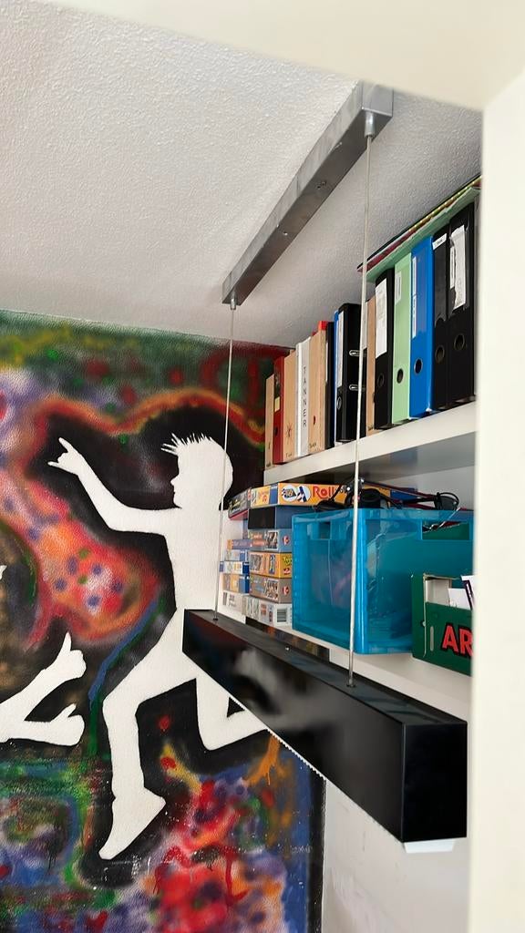 Retro TL hang-bureaulamp, Ophalen, Gebruikt, Minder dan 30 watt, Overige typen