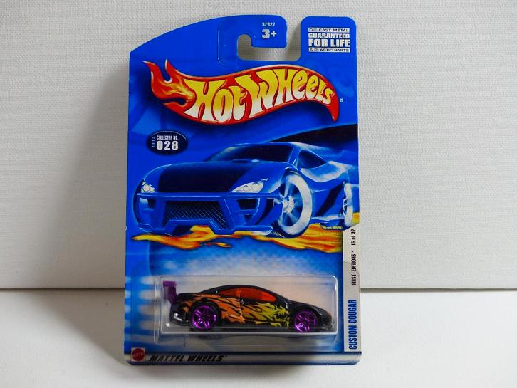 Hot Wheels Custom Cougar, Hobby en Vrije tijd, Modelauto's | Overige schalen, Nieuw, Auto, Ophalen of Verzenden