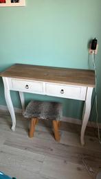 Kaptafel en bankje, Ophalen of Verzenden, 25 tot 50 cm, Rechthoekig, 100 tot 150 cm