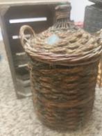 Fles orgineel Ibiza style, Ophalen of Verzenden, Rechthoekig, Riet