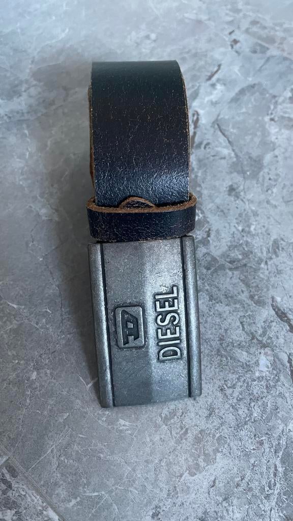 Echt leer riem, Kleding | Heren, Riemen en Ceinturen, Ophalen of Verzenden, Zo goed als nieuw, Bruin, 95 tot 105 cm