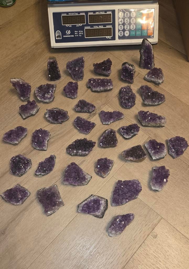 Amethist clusters € 3 per stuk