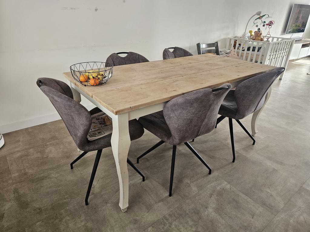 Queen Elizabeth eettafel - 180 x 85 cm, Ophalen, Gebruikt, 50 tot 100 cm, 150 tot 200 cm