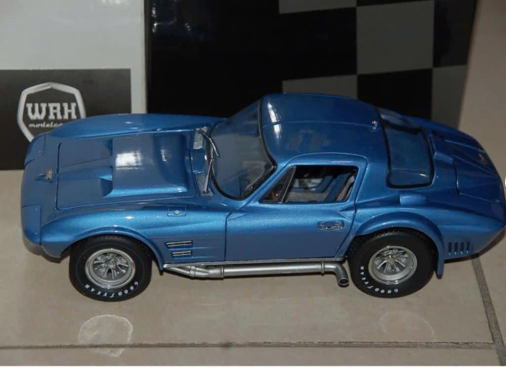 1:18 CHEVROLET CORVETTE GS COUPE blue Exoto 18020 WRH, Hobby en Vrije tijd, Modelauto's | 1:18, Verzenden, Zo goed als nieuw, Auto
