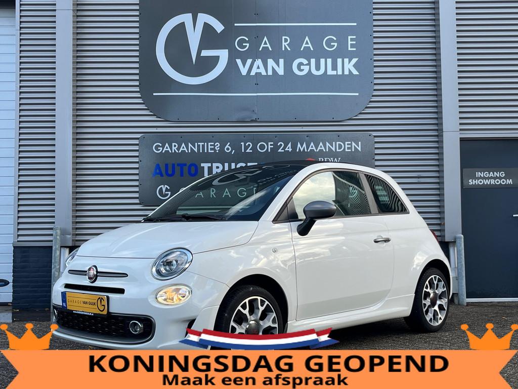 Fiat 500 1.2 Cabrio 69PK Trekhaak,CarPlay,Airco,Cruise,Isofi, Voorwielaandrijving, Gebruikt, 4 cilinders, 4 stoelen