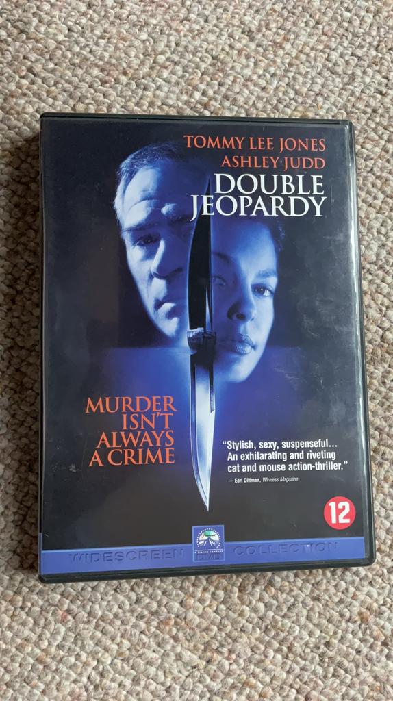 DOUBLE JEOPARDY., Cd's en Dvd's, Vanaf 12 jaar, Ophalen of Verzenden, Zo goed als nieuw, Actiethriller