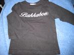 Zwart shirt, 74, Bakkaboe, Kinderen en Baby's, Babykleding | Maat 74, Ophalen of Verzenden, Zo goed als nieuw, Meisje, Shirtje of Longsleeve