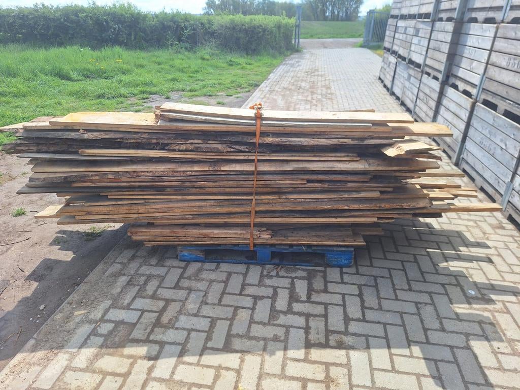 Brandhout, restpartij planken, Tuin en Terras, Haardhout, Ophalen of Verzenden