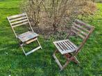 2 IKEA Äpplarö uitklapbare tuinstoeltjes, Ophalen, Gebruikt, Hout, Inklapbaar