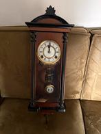 Oude wandklok met slinger en Romeinse cijfers, Ophalen