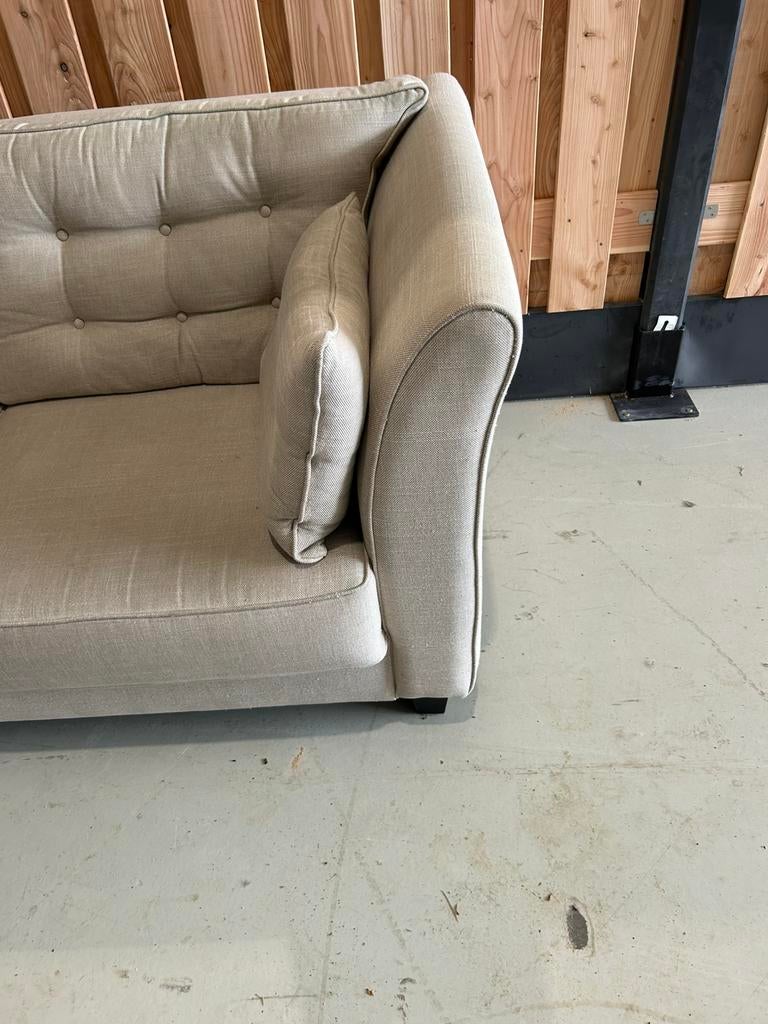 Crème 3-zitsbank van Woonhuis Elspeet, gereinigd, Huis en Inrichting, Banken | Bankstellen, ., 150 tot 200 cm, Tweepersoons, 75 tot 100 cm