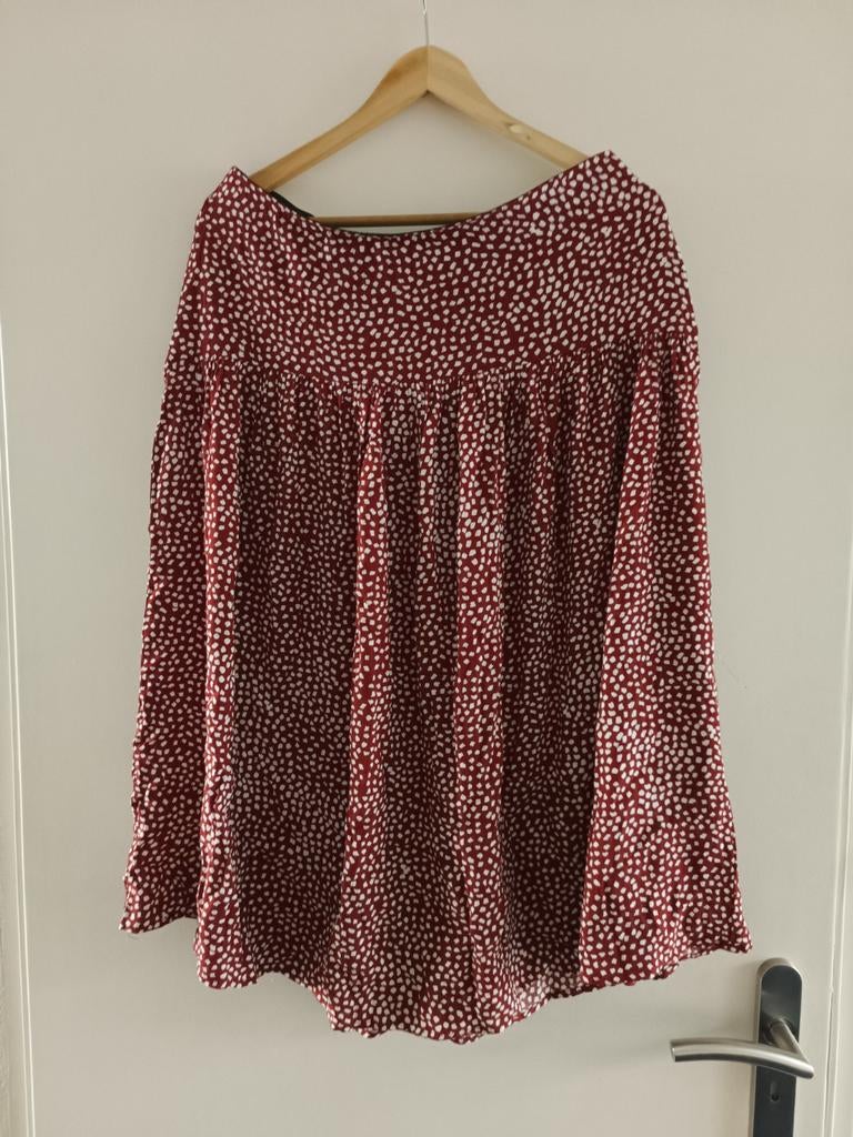 Rode rok met witte stippen, Kleding | Dames, Ophalen of Verzenden, Zo goed als nieuw, Rood