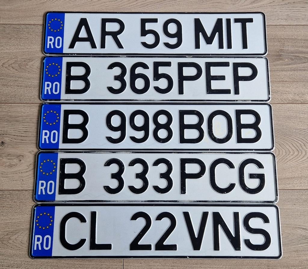 Nummerplaten kentekenplaten nummerborden Roemenië, Verzamelen, Automerken, Motoren en Formule 1, Gebruikt, Auto's, Ophalen of Verzenden
