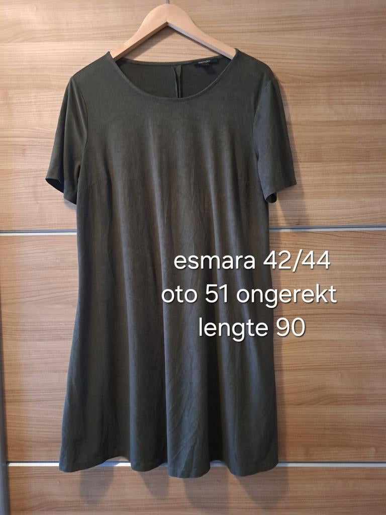 Esmara Jurk Maat 42/44 (L) - Groen, Maat 42/44 (L), Zo goed als nieuw, Boven de knie, Groen